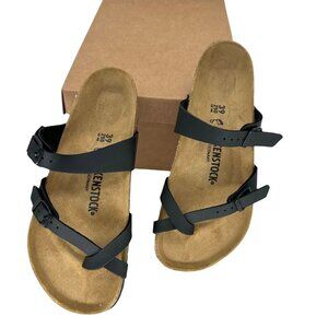 Birkenstock Mayari Toe-Loop Adjustable Straps Cork Footbed Size 39 Regular Fit